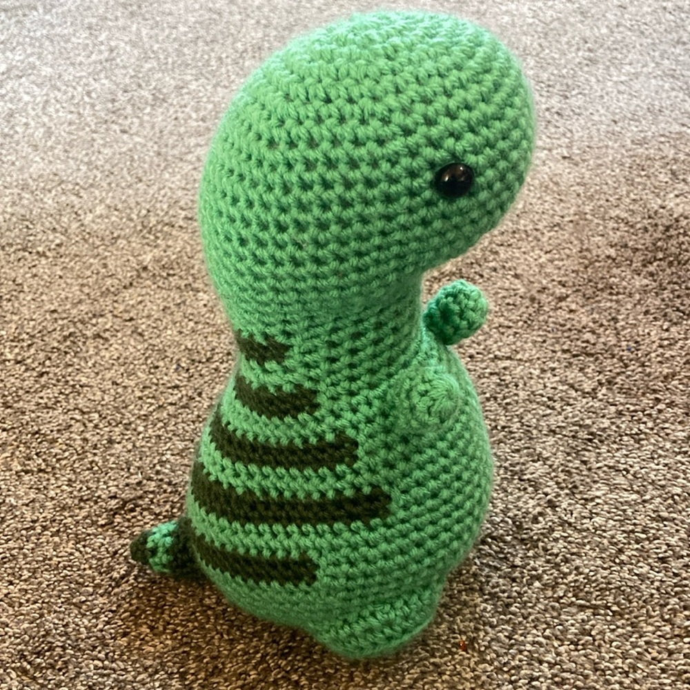 Hand Crocheted T-Rex